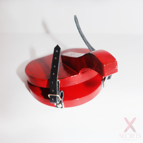 PRENSA TESTICULAR DE MADERA "APLASTAHUEVOS" CON SOPORTE DE FIJACIÓN PARA EL PENE PRENSA TESTICULAR DE MADERA "APLASTAHUEVOS" CON SOPORTE DE FIJACIÓN PARA EL PENE