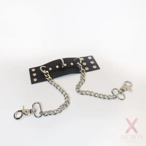 ANILLO CBT DE CUERO CON CADENAS DE TRACCIÓN Y ANCLAJE PARA CORREA ANILLO CBT DE CUERO CON CADENAS DE TRACCIÓN Y ANCLAJE PARA CORREA