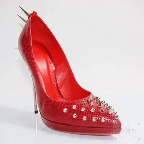 Zapatos de Tacón 'Lady Fénix Manhattan Spikes': Piel Exótica y Agresividad Modular 2 en 1 Zapatos de Tacón 'Lady Fénix Manhattan Spikes': Piel Exótica y Agresividad Modular 2 en 1
