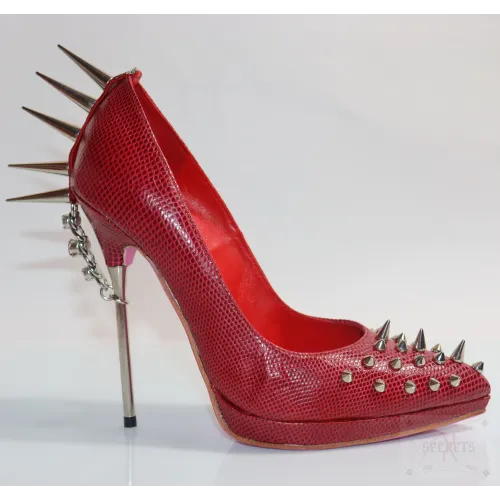 Zapatos de Tacón 'Lady Fénix Manhattan Spikes': Piel Exótica y Agresividad Modular 2 en 1 Zapatos de Tacón 'Lady Fénix Manhattan Spikes': Piel Exótica y Agresividad Modular 2 en 1